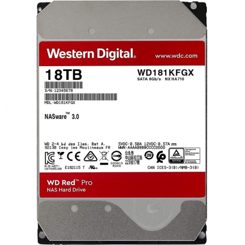 Жесткий диск WD Red Pro 18 TB LFF HDD (WD181KFGX) фото 2