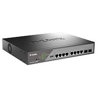 D-Link DSS-200G-10MPP/ A1A Настраиваемый L2 коммутатор с 8 портами 10/ 100/ 1000Base-T и 2 портами 1000Base-X SFP (8 портов PoE 802.3af/ at/ bt, PoE-бюджет 242 Вт, дальнос (DSS-200G-10MPP/A1A)