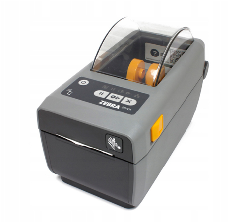 Zebra DT Printer ZD411; 300 dpi, USB, USB Host, Modular Connectivity Slot, BTLE5, EU and UK Cords, Swiss Font, EZPL (ZD4A023-D0EM00EZ)