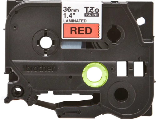 Brother TZe461: для печати наклеек черным на красном фоне, ширина: 36 мм.