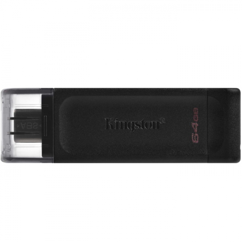 Флеш накопитель Kingston 64GB DataTraveler 70 USB Type-C 3.2 Gen 1 Black (DT70/ 64GB) (DT70/64GB)