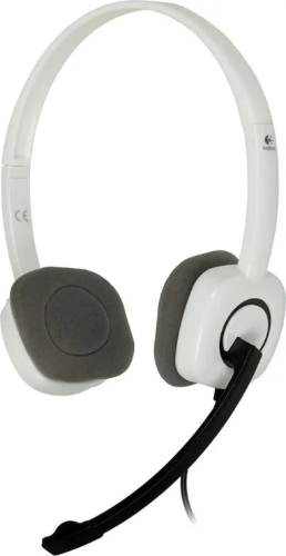 Наушники с микрофоном Logitech H150 белый/ черный 1.8м накладные оголовье (981-000453)