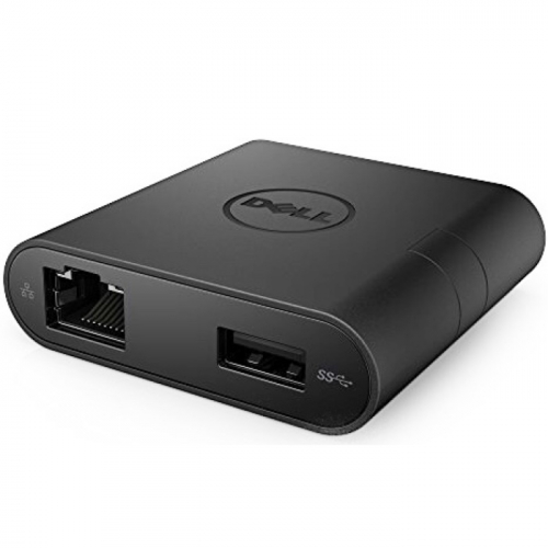 Адаптер Dell USB-C- HDMI/VGA/Ethernet/USB 3.0 Black (470-ABRY) фото 3