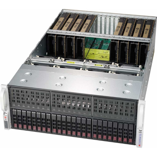 Серверная платформа Supermicro SuperServer 4029GP-TRT3/ noCPU(2x 3647)/ noRAM (x24)/ iC622/ noHDD (up 24SFF)/ 2x 10Gb/ 4x 800W (SYS-4029GP-TRT3)