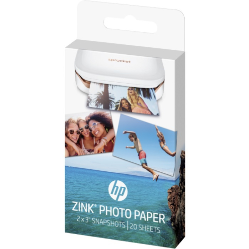 Фотобумага HP ZINK Sticky-Backed Photo Paper, 5x7.6 см, 20 листов, глянец (W4Z13A)