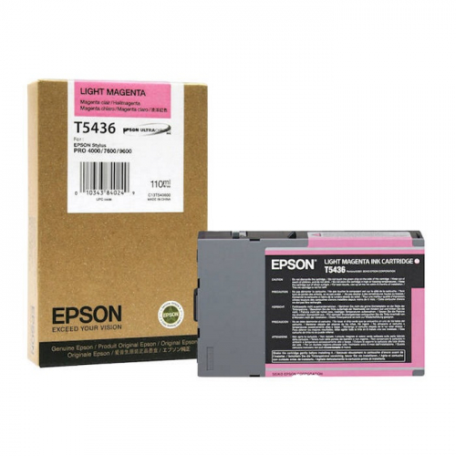 Картридж EPSON T5436, светло-пурпурный, 110 мл., для Stylus Pro 7600/9600 (C13T543600)