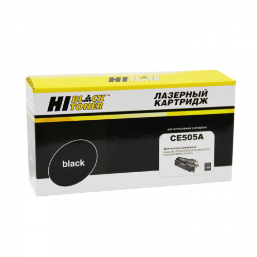 Картридж Hi-Black HB-CE505A, черный, 2300 страниц, для HP LJ P2055/ P2035/ Canon №719 (9990100901)