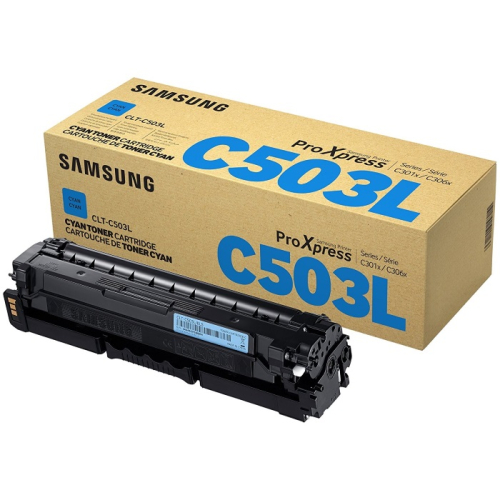 Картридж Samsung CLT-C503L увеличенной емкости голубой, 5000 стр. (SU016A) фото 2