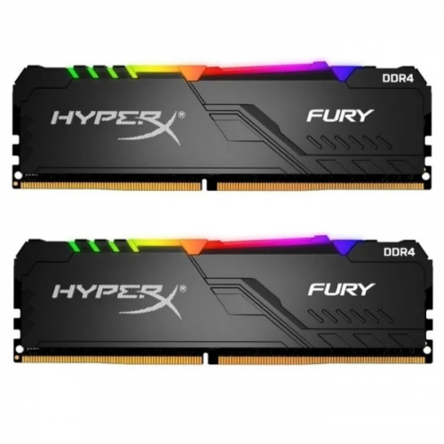 Модуль памяти Kingston HyperX Fury DDR4 32GB (2x16GB) PC21300 2666MHz DIMM CL16 RGB 1.2V (HX426C16FB4AK2/32)