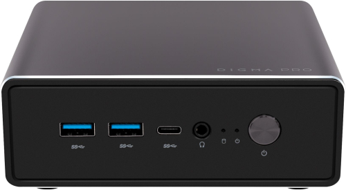 Неттоп Digma Pro Minimax U1 i3 1315U (1.2) 16Gb SSD512Gb UHDG Windows 11 Professional GbitEth WiFi BT 60W темно-серый/ черный (DPP3-ADXW02)