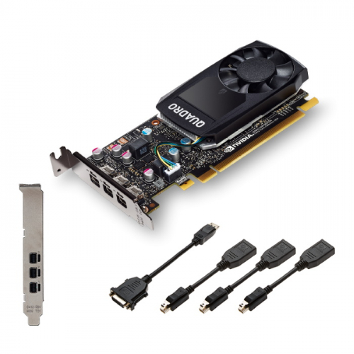 Видеокарта VGA PNY 2GB NVIDIA Quadro P400, GDDR5, 64 bit, 3xmDP, PCI-E 3.0, mDP - DVI-D, 3xmDP - DP (VCQP400DVIV2-PB) фото 3