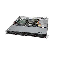 Серверная платформа Supermicro SuperServer 1U 510P-MR no CPU(1)Scalable/ TDP 220W/ no DIMM(8)/ SATARAID HDD(4)LFF / 3x1GbE/ 1xFHHL,M2/ 400W (SYS-510P-MR)