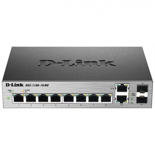Коммутатор D-Link Metro Ethernet DGS-1100-10/ ME/ A2A 8x RJ-45 (DGS-1100-10/ ME/ A2A) (DGS-1100-10/ME/A2A) фото 2