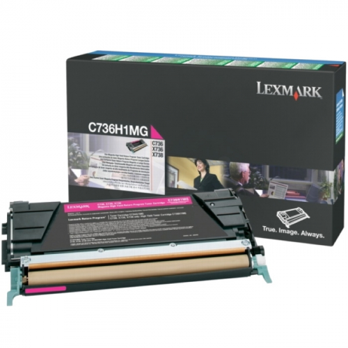 Картридж Lexmark C736 пурпурный 10000 страниц для C736, X736, X738 (C736H1MG)