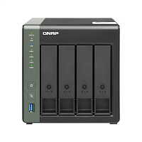 Сетевое хранилище без дисков/ SMB QNAP TS-431X3-4G NAS 4 HDD trays. Alpine AL314, 4-core, 1.7GHz, 4 GB DDR3 (1 x 2 GB) up to 8 GB (1 x 8 GB), 1x10 GbE SFP+, 1x2.5GB Ethernet, 1x1GB Ethernet, USB 3.2x3