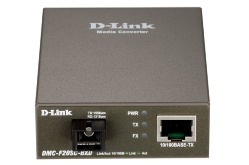 D-Link DMC-F20SC-BXD, Fast Ethernet Twisted-pair to Fast Ethernet Single-mode Fiber (20km, SC, TX 1550nm, RX 1310nm) Media Converter Module (DMC-F20SC-BXD/ A1A) (DMC-F20SC-BXD/A1A)