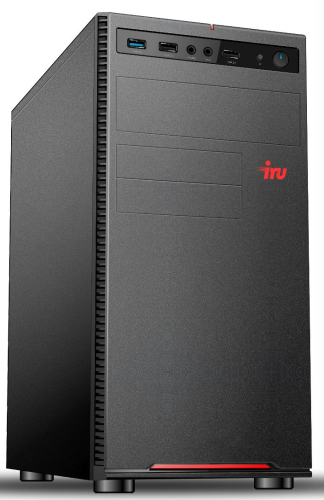Компьютер IRU Home 310H5SE MT Core i3-10105 (3.7) 8Gb SSD120Gb DOS GbitEth 400W черный (1813237)