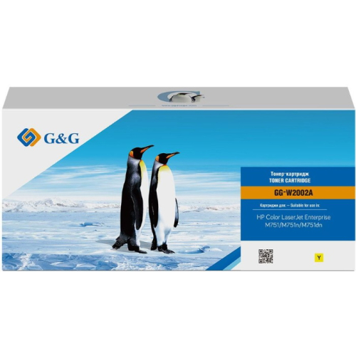 Картридж G&G GG-W2002A, желтый / 6000 страниц для HP Color LaserJet Enterprise M751dn