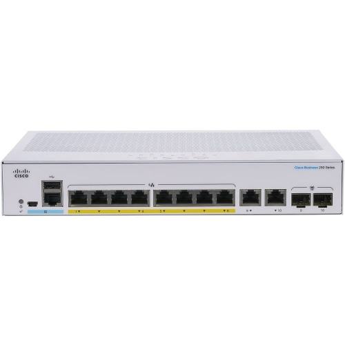 Коммутатор Cisco CBS250-8PP-E-2G (CBS250-8PP-E-2G-EU)
