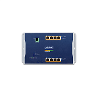 коммутатор/ PLANET WGS-4215-8HP2S IP30, IPv6/ IPv4, 4-Port 10/ 100/ 1000T 802.3bt 95W PoE + 4-Port 10/ 100/ 1000T 802.3at PoE + 2-Port 100/ 1000X SFP Wall-mount Managed Switch (-40~75 C, Max. 360W PoE budge