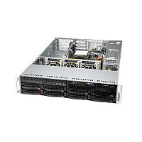 Серверная платформа Supermicro SuperServer 2U 520P-WTR no CPU(1)Scalable/ TDP 270W/ no DIMM(8)/ SATARAID HDD(8)LFF/ 3x1GbE/ 2xFHHL,2xLP,M2/ 600W (SYS-520P-WTR)