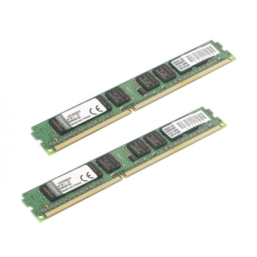 Модуль памяти Kingston KVR13N9S8K2/8, DDR3 DIMM 8GB (Kit of 2) 1333MHz Non-ECC, PC3-10600 Mb/s, CL9, 1.5V (KVR13N9S8K2/8)