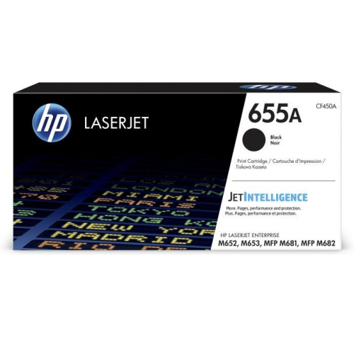 Картридж HP 655A , черный / 12500 страниц (CF450A)