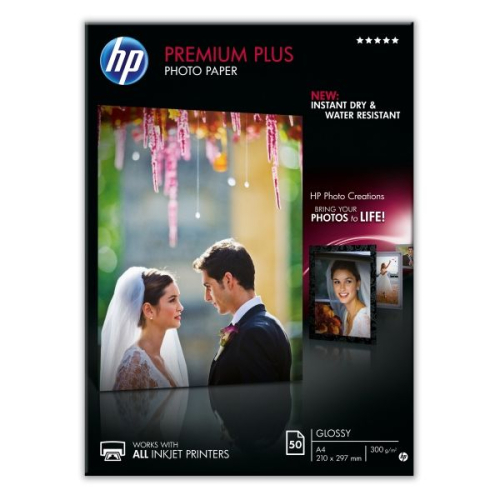 Глянцевая фотобумага HP высшего качества, 50 листов, A4, 210 х 297 мм (CR674A)