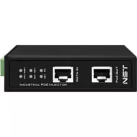 Промышленный PoE-инжектор Gigabit Ethernet на 90W с бустером напряжения. Соответствует стандартам PoE IEEE 802.3af/ at/ bt. Автоматическое определение PoE устройств. Мощность PoE - до 90W. Поддержка ско (NS-PI-1G-90/IB)