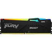 Память оперативная/ Kingston 32GB 5600MT/ s DDR5 CL40 DIMM FURY Beast RGB (KF556C40BBA-32)
