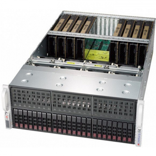 Серверная платформа Supermicro SuperServer 4U 4029GP-TRT/ noCPU(2)2nd Gen Xeon Scalable/ no DIMM/ no HDD/ 2x10GbE/ 4x2000W (SYS-4029GP-TRT )