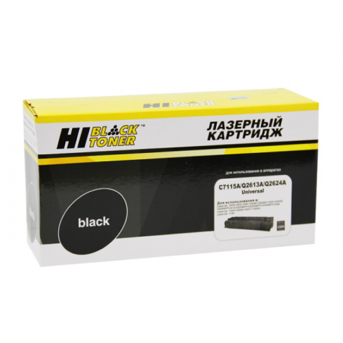 Картридж Hi-Black HB-C7115A/ Q2613A/ Q2624A, черный, 2500 страниц, для HP LJ 1200/ 1300/ 1150, универсальный (200130160)