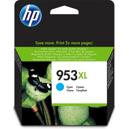 Картридж HP 953XL увеличенной емкости голубой / 1600 страниц (F6U16AE)