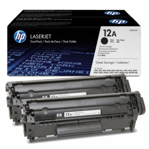 Картридж HP 12A двойная упаковка, черный / 2 * 2000 страниц (Q2612AF) фото 3