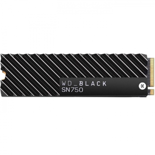 Твердотельный накопитель Western Digital Black SN750 SSD NVMe 1TB M2.2280 3470/ 3000MB/ s 515K/ 560K IOPS MTBF 1.75M с радиатором (WDS100T3XHC)