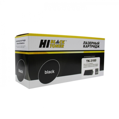 Тонер-картридж Hi-Black HB-TK-3160, черный, 12500 страниц, для Kyocera P3045dn/ P3050dn/ P3055dn (9392710300)