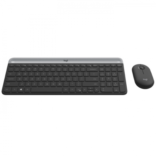 Клавиатура и мышь Logitech Combo MK470 Slim, Wireless, Graphite (920-009206)