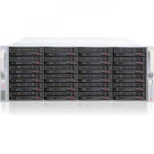 Серверная платформа Supermicro SuperChassis 4U 846BE16-R920B/ no HDD (up 24LFF)/ 7xFH/ 2x 920W Plat (up 2) (CSE-846BE16-R920B)