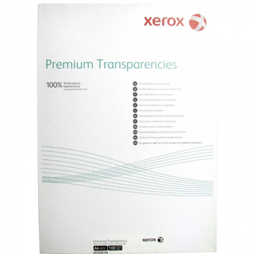 Пленка XEROX Transparency Premium Universal A4,100г/ м,100л.для лазерной печати, прозрачная. (003R98198)