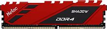 DDR 4 DIMM 16Gb PC21300, 2666Mhz, Netac Shadow NTSDD4P26SP-16R C19 Red, с радиатором