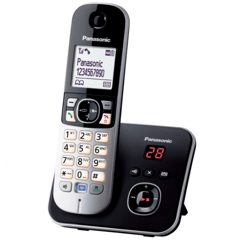 Телефон DECT Panasonic/ АОН, громкая связь, полифония, цвет - чёрный (KX-TG6821RUB) фото 2