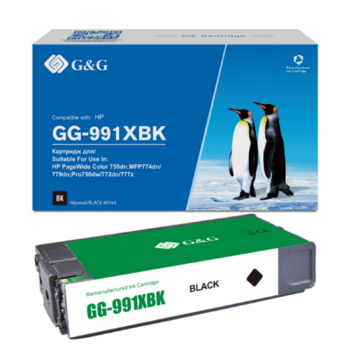 Картридж струйный G&G 991X, черный / 20000 страниц дляHP PageWide Pro 750/ 772/ 777 (GG-991XBK)