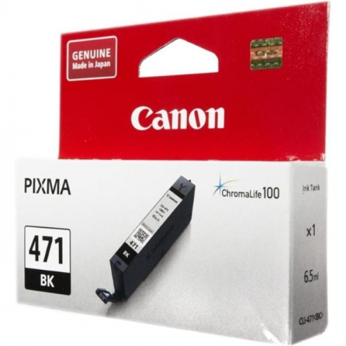 Картридж струйный Canon CLI-471BK, черный, 125 страниц, для MG5740/ MG6840/ MG7740 (0400C001)