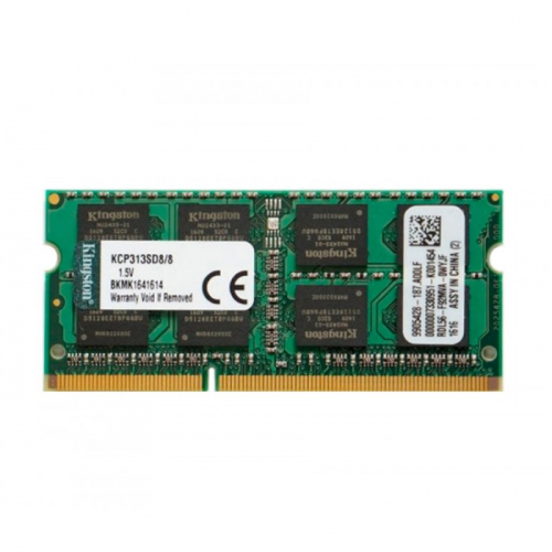 Модуль памяти Kingston KCP313SD8/8, DDR3 SODIMM 8GB 1333MHz, PC3-106600 Mb/s, CL 9, 1.5V (KCP313SD8/8)