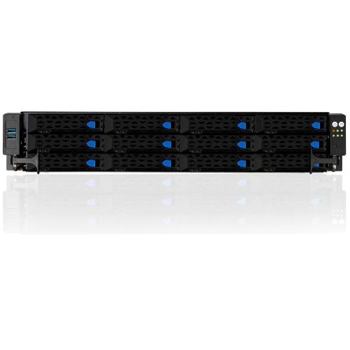 Серверная платформа Asus RS720A-E11-RS12/ 2x SP3/ noRAM (x32)/ noHDD (up 12LFF)/ noODD/ 2x 10Gb/ 2x 1600W (up 2) (90SF01G3-M01260) фото 2