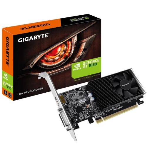 Видеокарта Gigabyte GeForce GT 1030 2GB DDR4 PCI-E 64bit Ret low profile (GV-N1030D4-2GL) фото 2