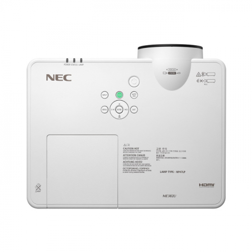 Проектор NEC ME382U 3LCD, 1920 x 1200 WUXGA, 16:10, 3800lm, 16000:1, White фото 6