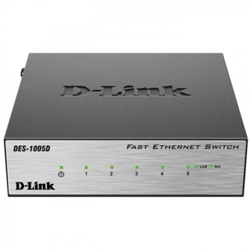 Коммутатор D-Link DES-1005D/ O2B 5x RJ45 (DES-1005D/ O2B) (DES-1005D/O2B)