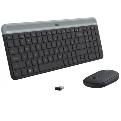 Клавиатура и мышь Logitech Combo MK470 Slim, Wireless, Graphite (920-009206) фото 2