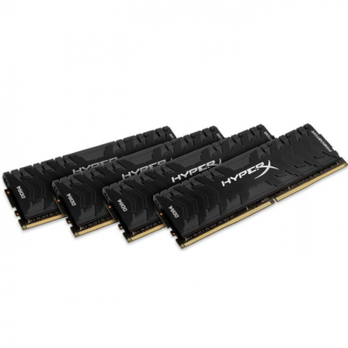 Модуль памяти Kingston DDR4 DIMM 32GB (4x8GB) 3333MHz PC4-26600 288-pin CL16 1.35V XMP HyperX Predator (HX433C16PB3K4/32)
